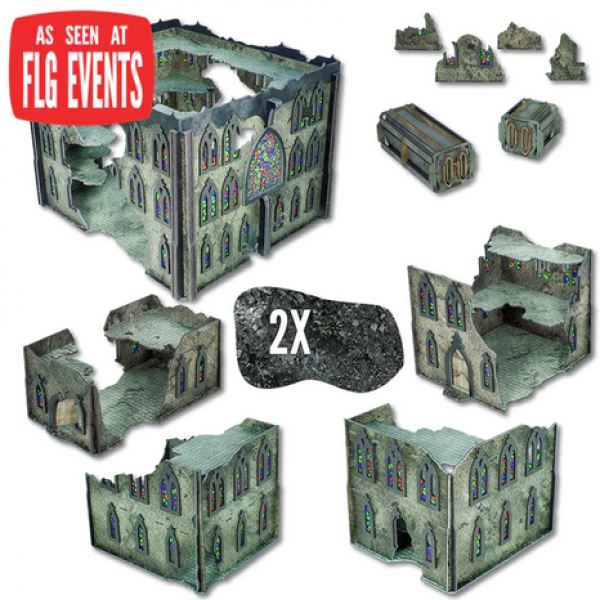 Frontline Gaming: Full Color Terrain - Gothic Ruins Event Set
