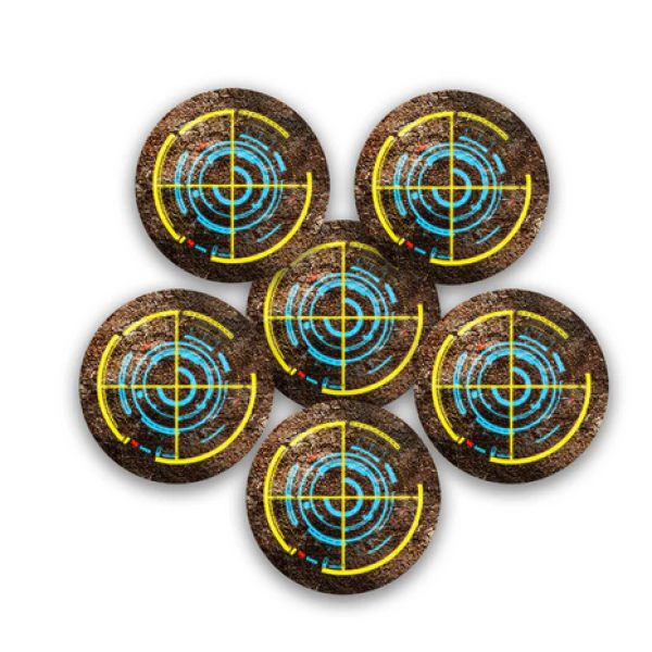 Frontline Gaming: Objective Markers - New World (6) (Yellow)