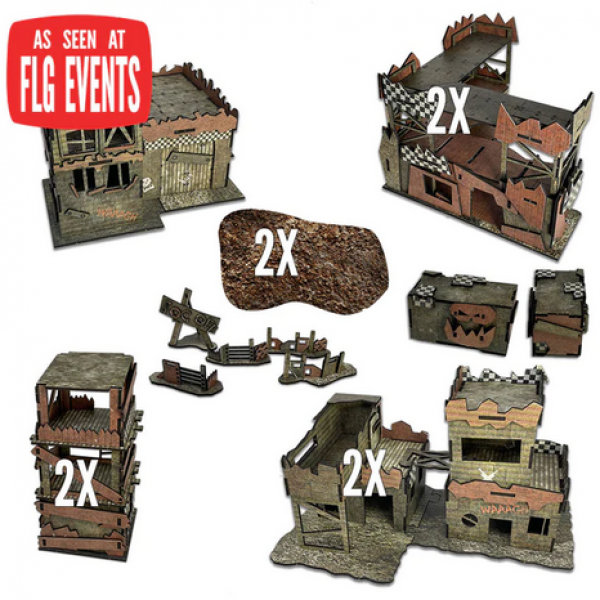 Frontline Gaming: Full Color Terrain - New World Orc Event Set