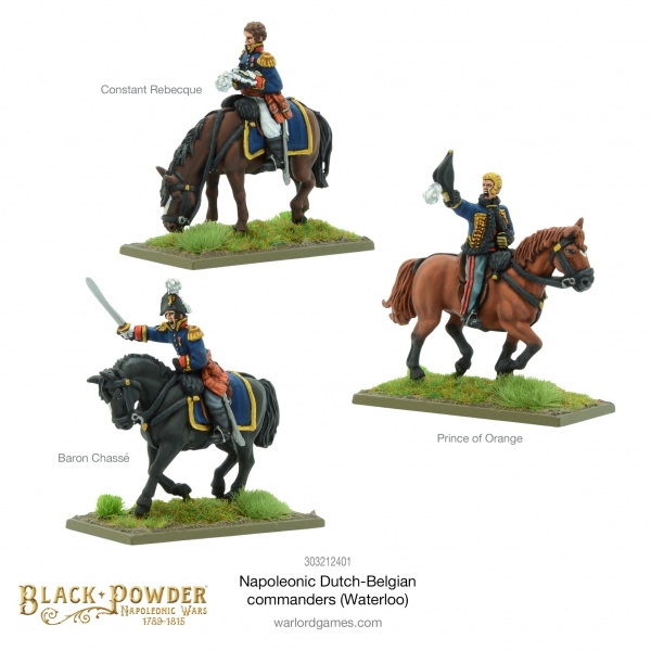 Black Powder: Napoleonic Dutch/Belgian Commanders (Waterloo)