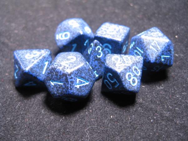 Chessex Dice: Cobalt Poly 7-dice Cube