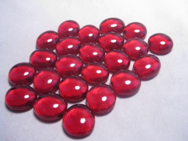 Chessex Gaming Stones: Crystal Red (40+) [12mm-14mm]