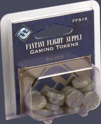 Fantasy Flight Supply Gaming Tokens Silver 