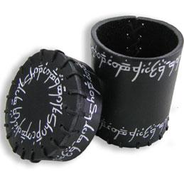 Leather Dice Cups: Black Elven Leather Dice Cup