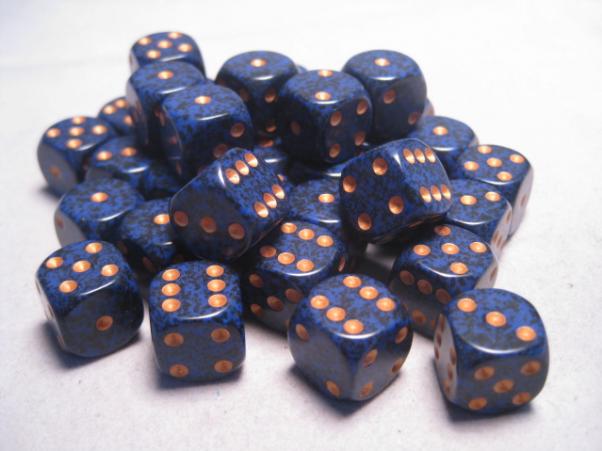 EX for sale online Chessex Speckled Dice D6 12mm Arctic Camo 36