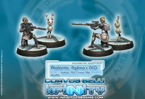 Infinity (#434) ALEPH: Atalanta, Agema's NCO & Spotbot (Multi Sniper & Spotter)